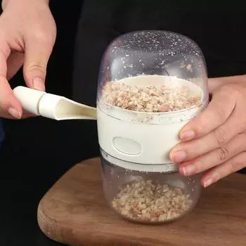 Измельчитель кунжута из нержавеющей стали, чеснок, арахисовая мельница, давилка для сухофруктов, ореховая дробилка, арахисовая дробилка серый