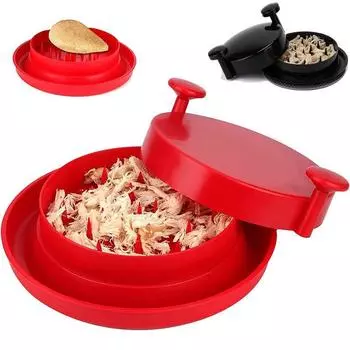 Измельчитель курицы, альтернатива измельчителю мяса Bear Claws, инструмент для измельчения мяса с ручками и нескользящим основанием 10.25x10.25x3.19inches чёрный