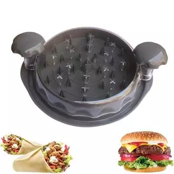 Измельчитель курицы, эргономичная ручка, инструмент для измельчения мяса, удобный измельчитель мяса, машина для домашней кухни серый