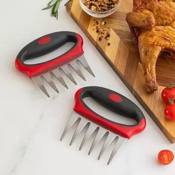 Измельчитель мяса из нержавеющей стали, когти для измельчения, вытягивания, свинины, курицы, говядины, индейки, вилки, кухонный комбайн, кухонная утварь