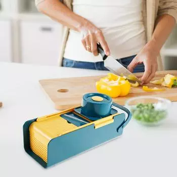 Измельчитель овощей 5 в 1 профессиональный измельчитель продуктов с 5 лезвиями из нержавеющей стали эффективная кухонная овощерезка