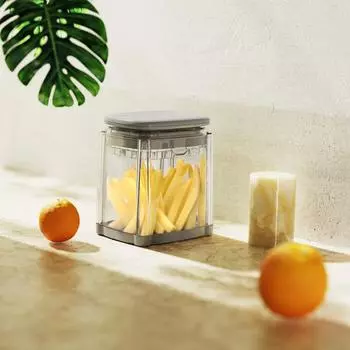 Измельчитель овощей из нержавеющей стали 4 в 1 - ручная многофункциональная машина для нарезки фруктов и картофеля со сменными лезвиями, компактный кухонный инструмент 720g