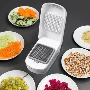 Измельчитель овощей из нержавеющей стали Прочный Легко чистится Легко режется Многофункциональная овощерезка без BPA