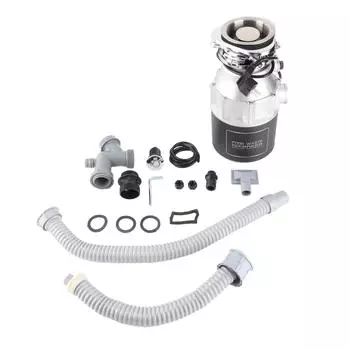 Измельчитель пищевых отходов из нержавеющей стали 3800 об/мин для кухни EU Plug 220V