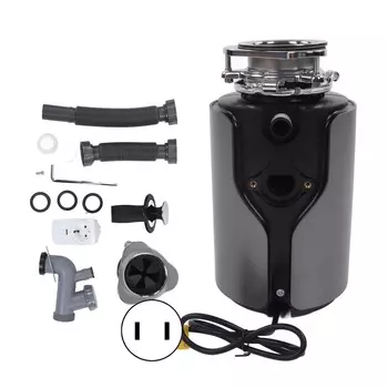 Измельчитель пищевых отходов Оцинкованная сталь DC Воздушный выключатель Бытовая утилизация мусора Кухонные принадлежности