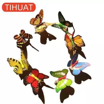 Изменение цвета Симпатичные бабочки LED Night Light Home Room Desk Wall Decor 1pcs