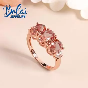 Изменение цвета зултанита, женское кольцо из стерлингового серебра 925 пробы, изысканные украшения для женщин, жены, мамы, хороший подарок, повседневная одежда us ring size 6# розовый/коричневый