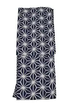 Изменение плетения хлопок лен одинарный женский темно-синий одинарный льняной лист юката, вещь, женщины, (черный, синий, женский, 85% хлопок, 15% лен, юката, прохладный,