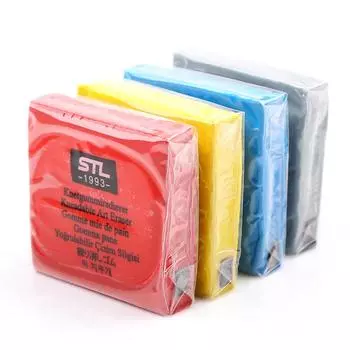 Изменяемые ластики для художественных высветлений Смягчаемая резиновая резинка для модификации оттенков серого, 4 шт./компл. Корректирующий ластик для угля, карандашей с черным грифелем и пастели