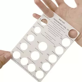 Измеритель кольца Размер кольца Стол для карточек Измеритель колец Доска для карточек Кольцо Оправка Палка Размер пальца Доска European Size