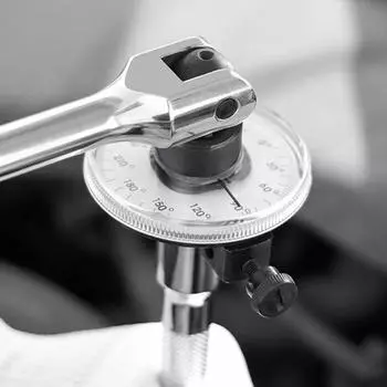 Измеритель крутящего момента с обычной шкалой, регулируемый на 360 градусов динамометрический ключ, ручные инструменты, калиброванный в градусах, датчик угла крутящего момента серый