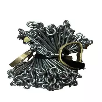 Измерительная цепь длиной 20 метров, длина 66 футов, с латунными бирками и латунной ручкой