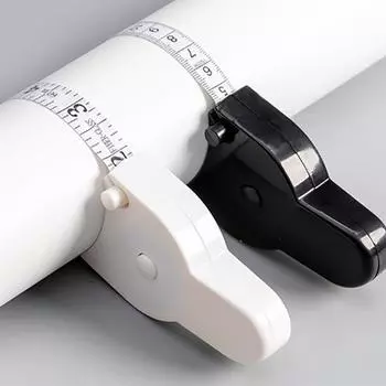 Измерительная лента, автоматическая телескопическая рулетка, четкая шкала, точный инструмент для измерения тела для похудения чёрный