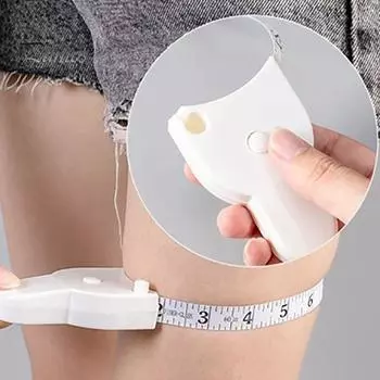 Измерительная лента, автоматическая телескопическая рулетка, четкая шкала, точный инструмент для измерения тела для похудения чёрный