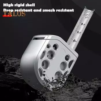 Измерительная лента из нержавеющей стали с двухсторонней шкалой, полой конструкцией, выдвижная водонепроницаемая многоцелевая измерительная линейка A