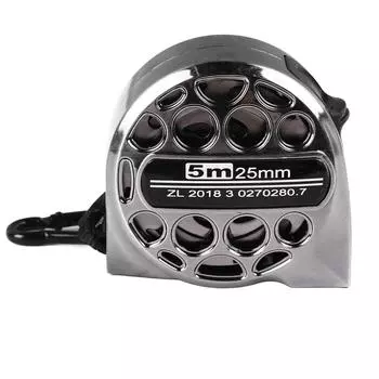 Измерительная лента из нержавеющей стали с полой конструкцией, двухсторонняя шкала, выдвижная метрическая линейка для 5m / 16.4ft