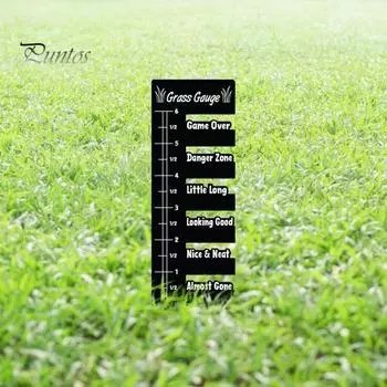 Измерительная линейка для газона из нержавеющей стали, нержавеющая, устойчивая к коррозии портативная линейка для травы, измерительный инструмент для чернослива чёрный