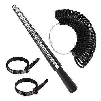 Измерительная линейка для колец 2-1, пластиковый измерительный инструмент, 1 комплект