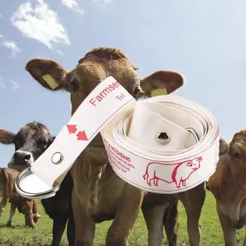 Измерительная линейка для крупного рогатого скота, износостойкая, водонепроницаемая, легкая, портативная, для точных измерений, рулетка, инструмент 2.2m x 2.5cm