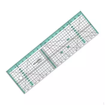 Измерительная линейка для резки, прямоугольная, квилтинговая, многофункциональная, легкая, портативная 20cmx6cm