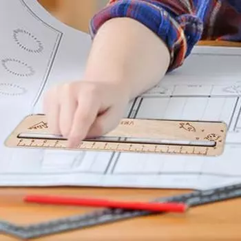 Измерительная линейка Полоски для чтения с направляющими Деревянные линейки для отслеживания чтения Текстовое руководство для детей Учеников Учителей Аксессуары