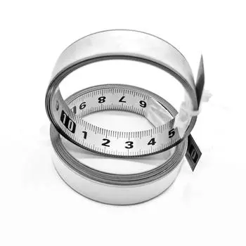 Измерительная рулетка из нержавеющей стали с самоклеящейся метрической шкалой, устойчивая к ржавчине, прочная и износостойкая линейка