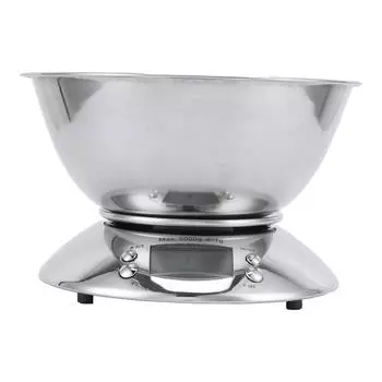 Измерительная шкала из нержавеющей стали, точность 1 г ~ 5 кг, съемная большая чаша для домашней кухни