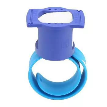 Измерительный блок для запястья с прозрачной шкалой, термостойкий пластик, ручная стоматологическая измерительная линейка для синего цвета Blue