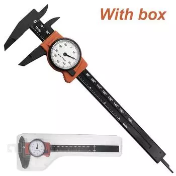 Измерительный циферблат цифровой штангенциркуль прочный профессиональный измерительный прибор 0-150 мм профессиональный инструмент пластиковый дюймовый метрический измерительный инструмент