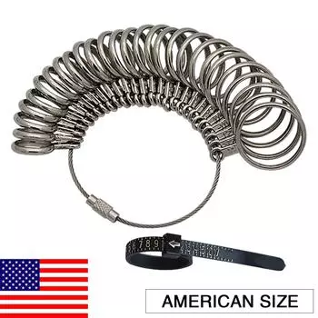 Измерительный инструмент для измерения размера кольца. Измерительный инструмент для кольца из нержавеющей стали. Инструмент для измерения размера пальца.