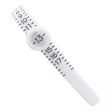 Измерительный инструмент для пальцев Кольцо Измерение кольца Кольцо Код США 1-17 Измерение кольца в градусах США белый