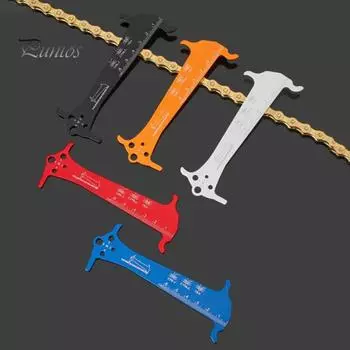 Измерительный инструмент для проверки цепи велосипеда, сверхпрочный алюминиевый сплав, индикатор износа цепи для горного велосипеда, измерительная линейка, инструменты серебряный