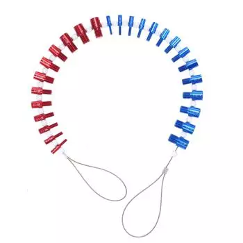 Измерительный инструмент для проверки дюймовой метрической резьбы болта гайки винта Измерительный инструмент для проверки дюймового калибра серебряный