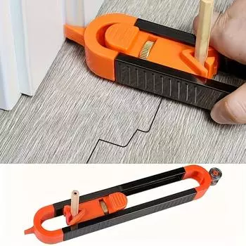 Измерительный пуллер Неправильный контурный калибр Овальный деревообрабатывающий разметочный чертежный линейка Форма кривая линейка Моделирование калибр с замком