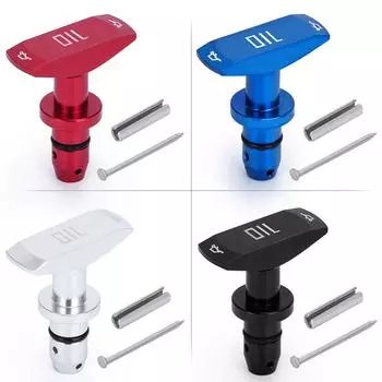 Измерительный щуп из алюминиевого сплава, ручка для Ford 1999-2011 Mustang GT V8 GT500, запасные аксессуары для двигателя, 4 цвета серебряный