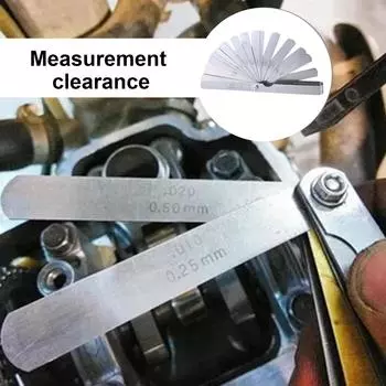 Измерительный щуп из нержавеющей стали с двойной маркировкой, метрический и имперский, измерительный инструмент 0,03-1 мм, 32 шт.