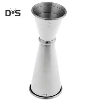 Измерительный стакан для коктейлей из нержавеющей стали с двойным выстрелом, кухонный инструмент