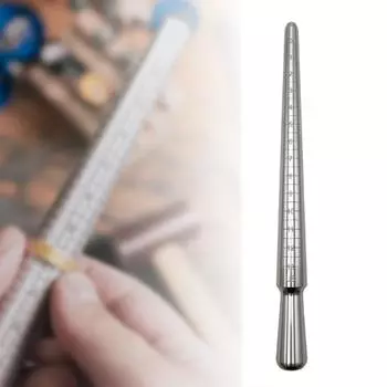 Измерительный стержень из алюминиевого кольца, инструмент для измерения размеров ювелирных изделий, инструмент для ремонта колец, оправка для изготовления ювелирных изделий серебряный