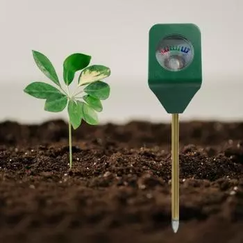 Измеритель почвы Длинный зонд Чистая шкала Батарея не требуется Быстрое распознавание Управление одной рукой Сухие/влажные/влажные части Тестер почвенной воды для дома зелёный