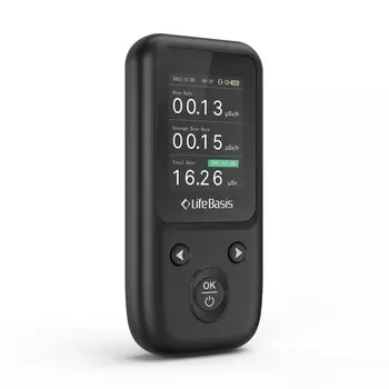 Измеритель радиации Lifebasis Детектор радиации воды Детектор ядерного излучения Измерение Измеритель радиации Измеритель радиоактивности Измерение Гейгера чёрный