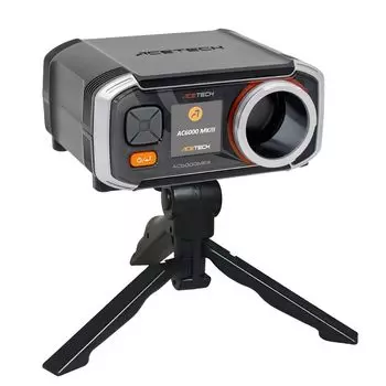 Измеритель скорости пули ACETECH AC6000 Измеритель начальной скорости Штатив Автоматический расчет Память датчика Измерительный прибор Самодиагностика чёрный