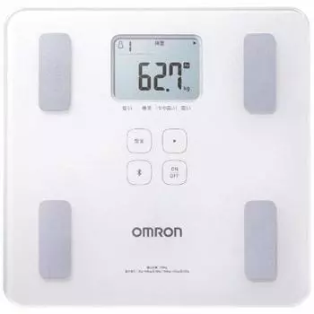 Измеритель состава тела OMRON Weight HBF-227T-SW блестящий белый