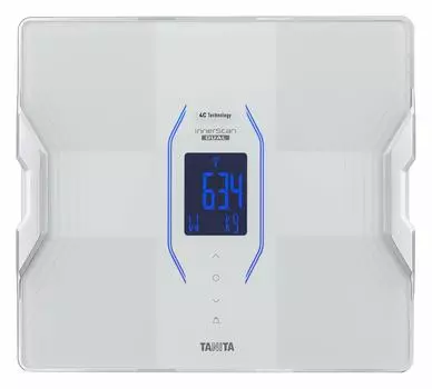Измеритель состава тела Tanita, подключенный к смартфону, сделан в Японии, белый, внутренний сканер, двойной, оснащенный функцией медицинского управления с помощью смартфона RD-914-WH