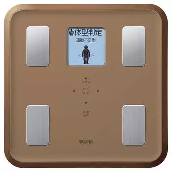 Измеритель состава тела Tanita с подсветкой, сделано в Японии, коричневый, BR, оснащен полноточечным ЖК-дисплеем с иллюстрациями и сообщениями поддержки BC-810