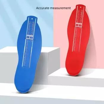 Измеритель стопы, точный измеритель стопы, удобный инструмент для измерения размера обуви, линейка для детей и взрослых красный