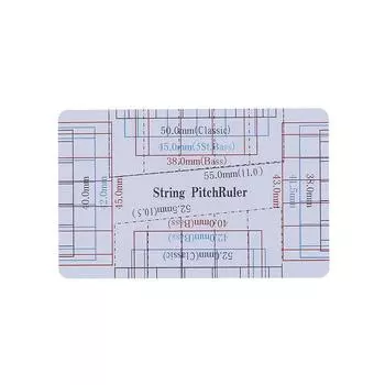 Измеритель струн гитары, линейка высоты тона струн, линейка для инструмента мастера, измерительный инструмент для электроакустической гитары, баса белый