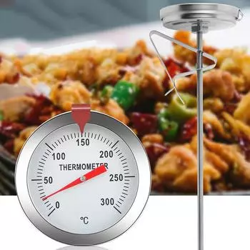 Измеритель температуры масла для фритюрницы из нержавеющей стали с длинным наконечником