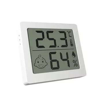 Измеритель температуры Yousheng, высокоточный цифровой дисплей, многофункциональный мониторинг температуры и влажности, интеллектуальный измеритель температуры, гигрометр, манометр белый