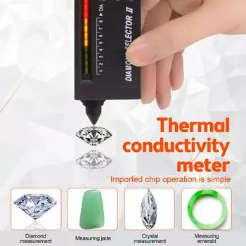 Измеритель теплопроводности второго поколения, измерительная ручка, дискриминатор твердости, инструмент для проверки подлинности алмаза из нефрита темно-синий