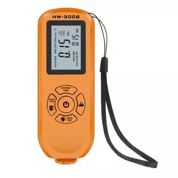 Измеритель толщины краски Цифровой измеритель толщины покрытия Измеритель глубины покраски автомобиля для покупателя подержанного автомобиля Измеритель толщины краски в милях оранжевый